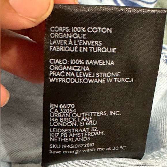 NWT Urban Outfitters Marble Print Baby Tee size M - Picture 8 of 8